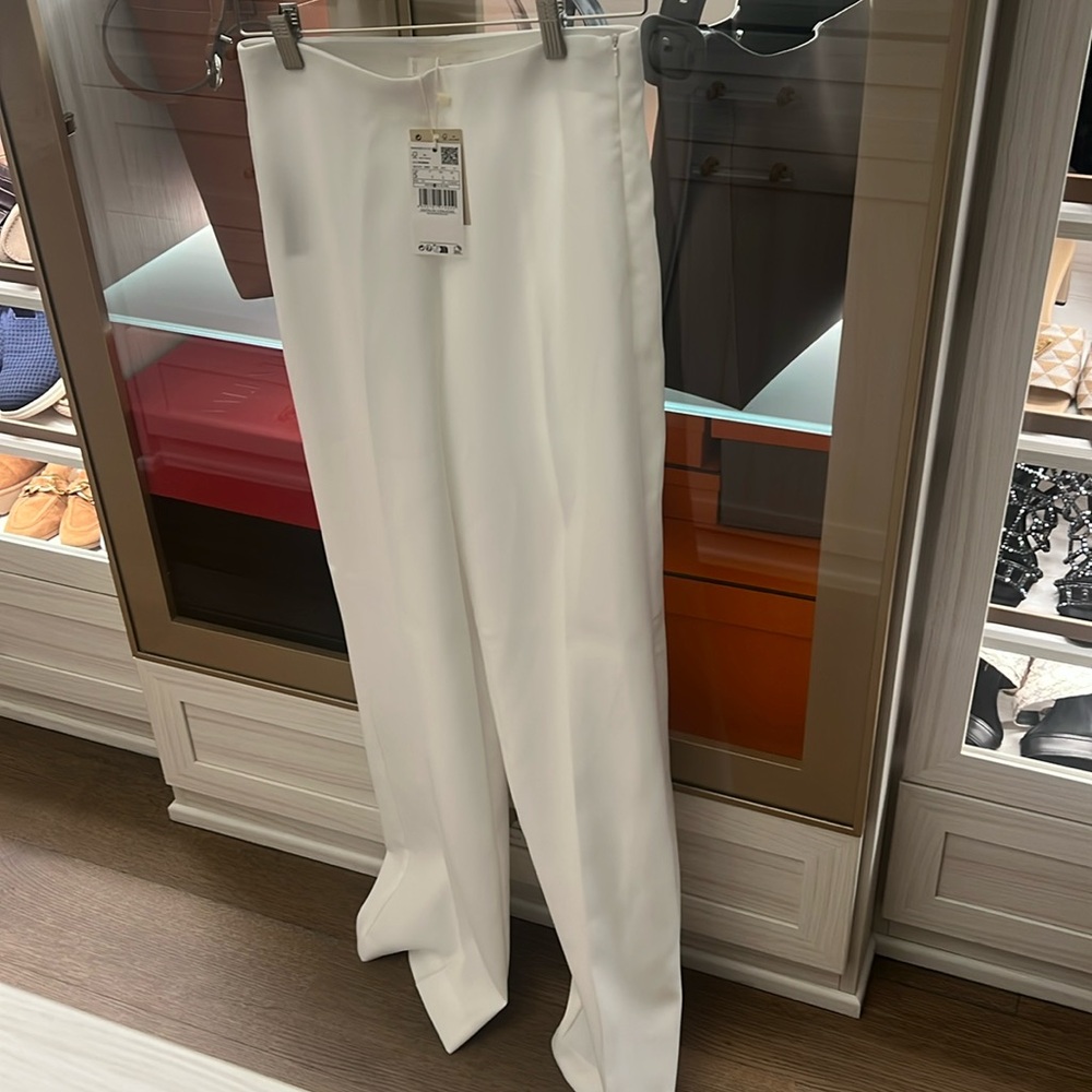 Mango white trousers